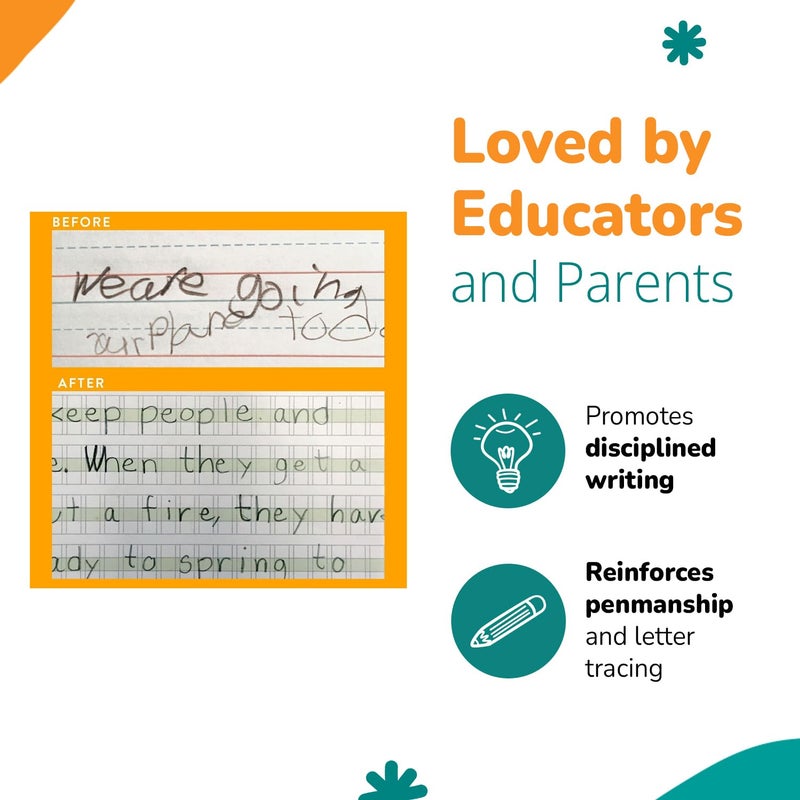Channie's Channieâ€™s Practice Handwriting & Printing Paper Workbook One Page A Day, 500 Pages Front & Back, 250 Sheets, Grades PreK â€“ 1st, Size 8.5â€ x 11â€ - Image 5